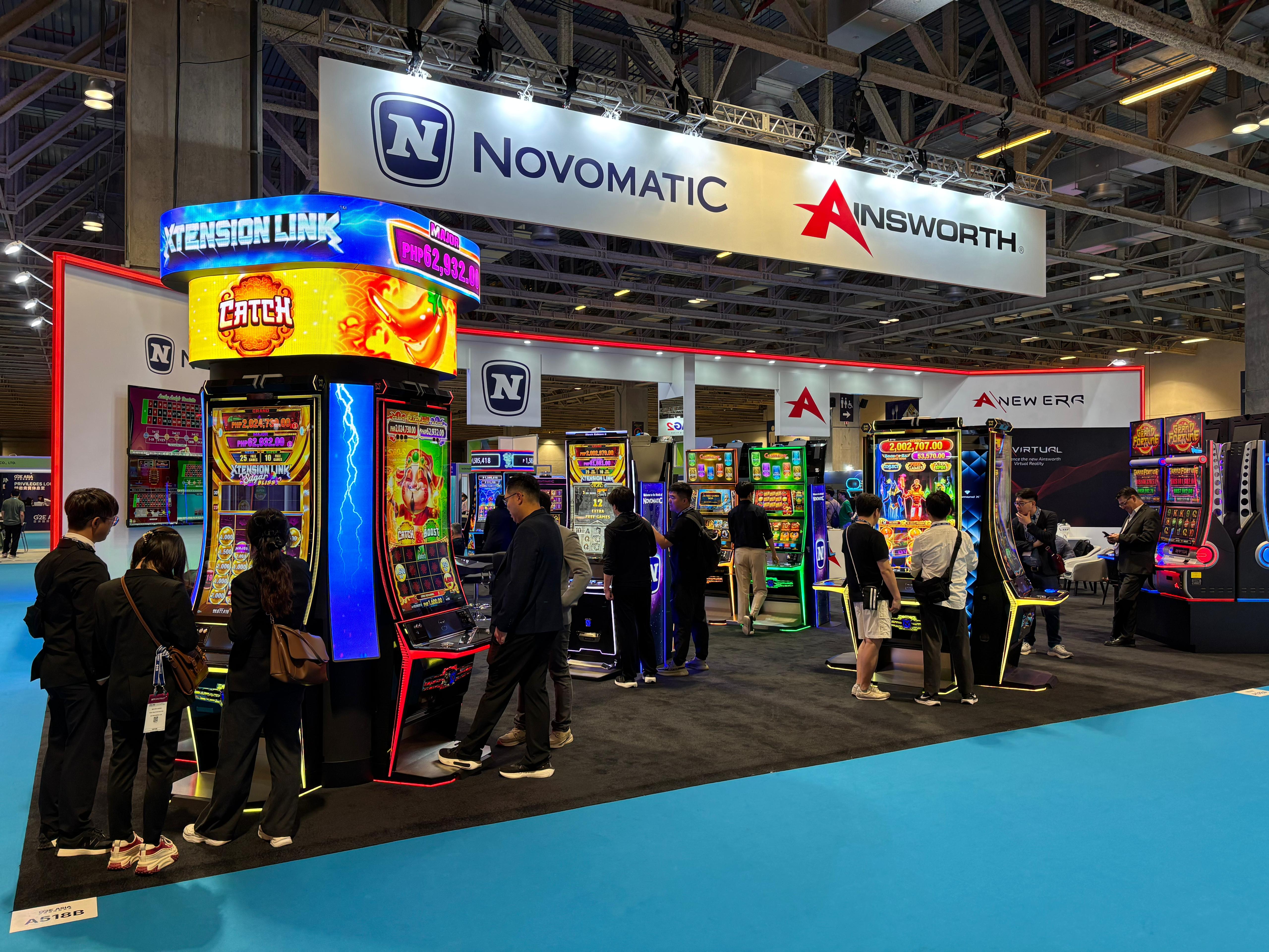 DIAMOND X™ 1.55J QUATTRO impulsa el éxito de NOVOMATIC en G2E Asia 2025