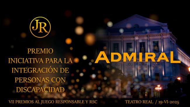 Admiral gana el Premio a la Integración de Personas con Discapacidad en los VII Premios al Juego Responsable