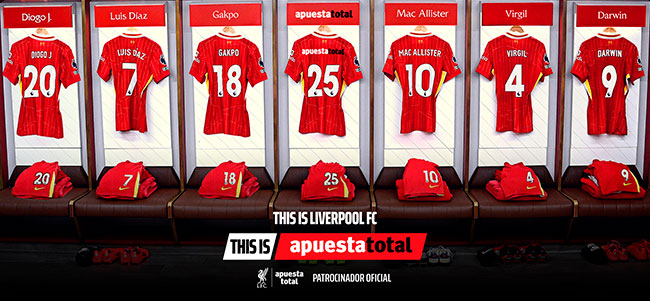 Apuesta Total (Sportium - CIRSA) se convierte en patrocinador oficial del Liverpool FC en Perú