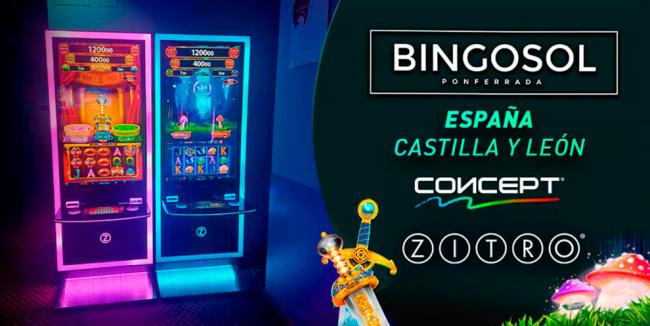Bingo S.D. Ponferradina incorpora el gabinete CONCEPT de Zitro con juegos exclusivos