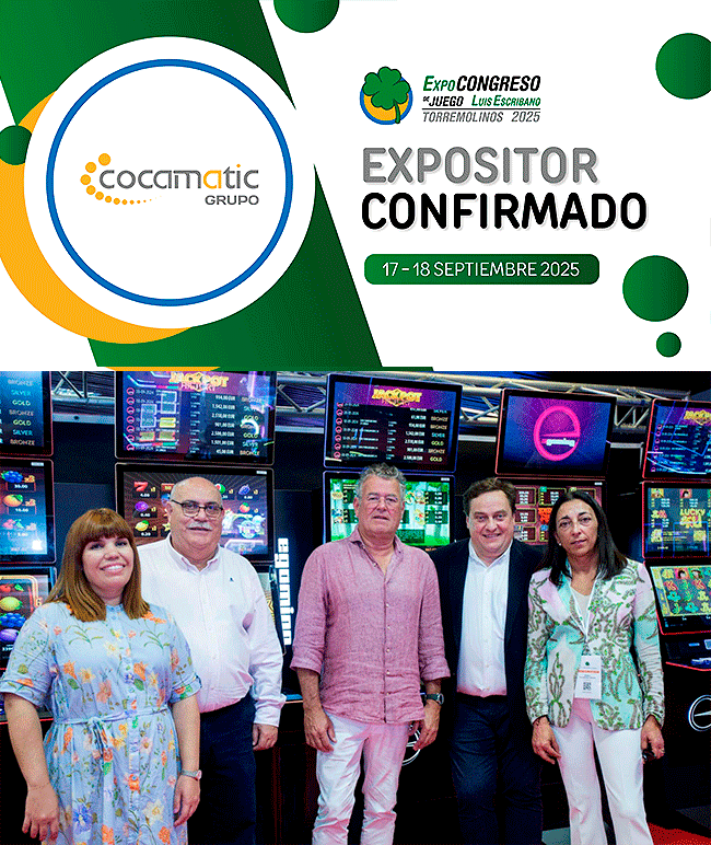 Cocamatic exhibirá su amplia oferta de productos en el ExpoCongreso de Juego 2025