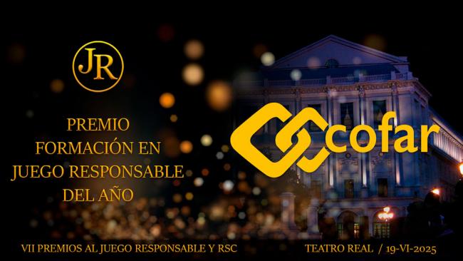 COFAR gana el Premio a la Formación en Juego Responsable por su app “Juego Responsable 4.0”