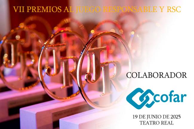 COFAR se suma a los Premios al Juego Responsable y RSC