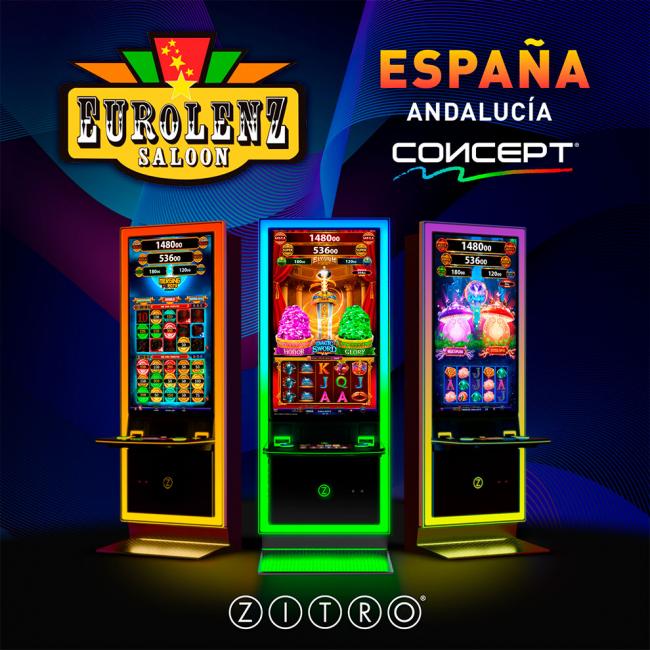 Zitro y EUROLENZ revolucionan el entretenimiento con el gabinete CONCEPT y sus nuevos juegos innovadores