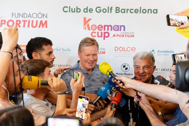 Fundación Sportium reúne a Koeman y Laporta en la Koeman Cup solidaria