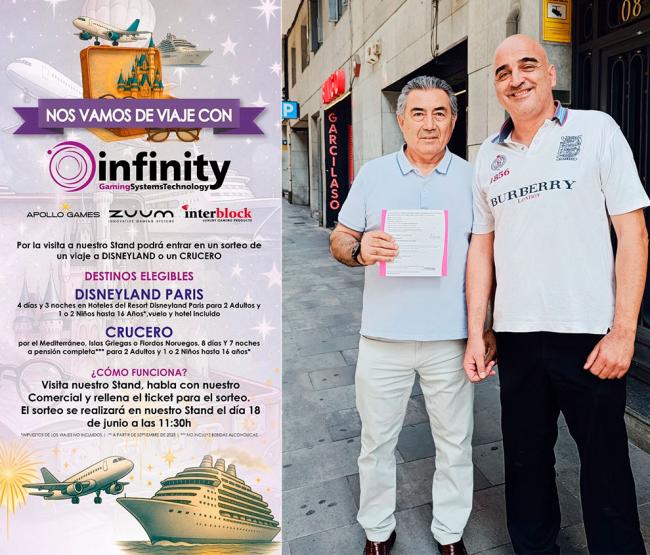 INFINITY GAMING entrega un viaje a Disneyland Paris tras Interazar 2025