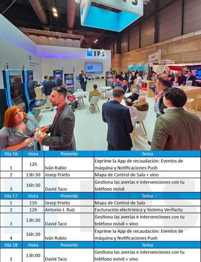 IPS presenta actividades prácticas en Interazar 2025 con foco en salones de juego y máquinas de hostelería, IFEMA Madrid