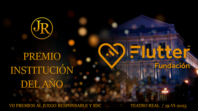 La Fundación Flutter, elegida Institución del Año en los Premios al Juego Responsable 2025