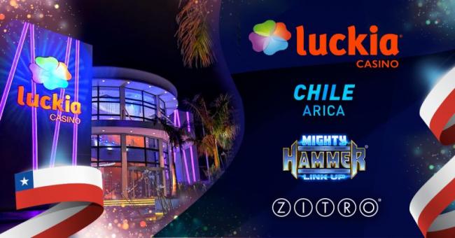 Zitro lanza Mighty Hammer en Luckia Casino Arica y refuerza su presencia en Chile