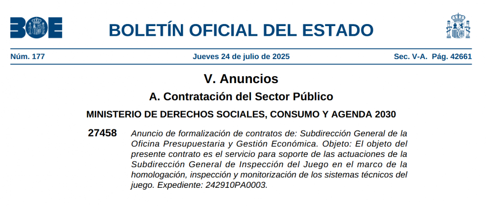 ALTEN-CONNECTIS prestará soporte técnico para la homologación y monitorización del juego online 