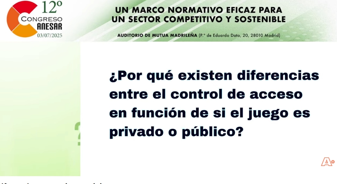 ANESAR lanza nuevo vídeo del 12º Congreso para denunciar desigualdades en el control de acceso entre juego privado y público