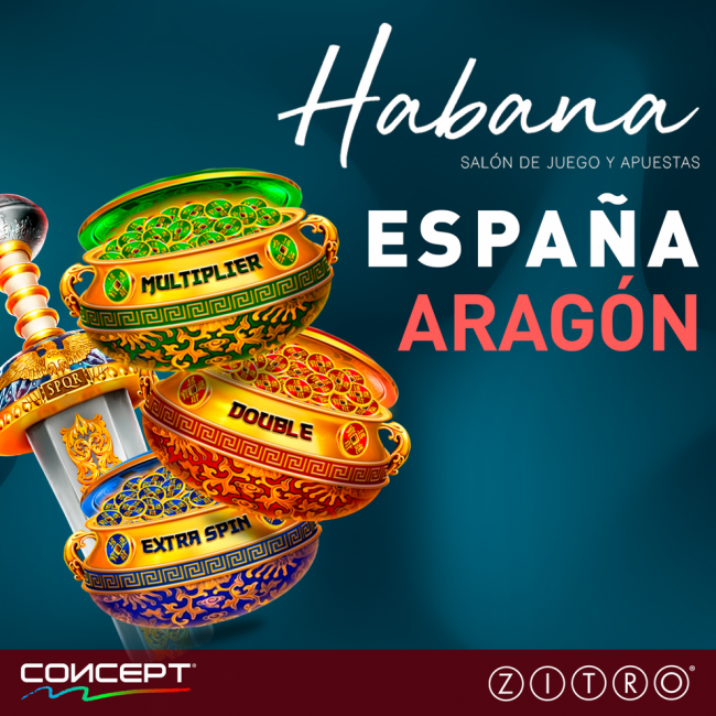 EL SALÓN HABANA DE ZARAGOZA INSTALA LA COMBINACIÓN GANADORA: CONCEPT Y NUEVOS JUEGOS DE ZITRO