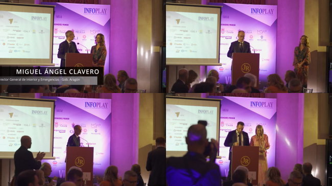 EL VÍDEO: Miguel Ángel Clavero, Responsable de Juego de Aragón, entrega el Premio Ateneo a Grupo Perelada 