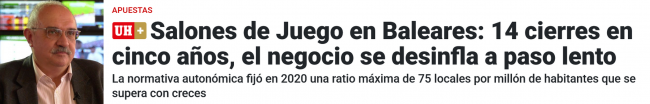 Miguel Riera en la prensa local: 