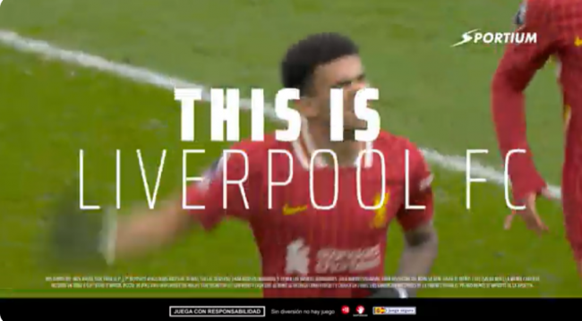Sportium y Liverpool FC lanzan vídeo oficial de su patrocinio en redes y plataformas digitales