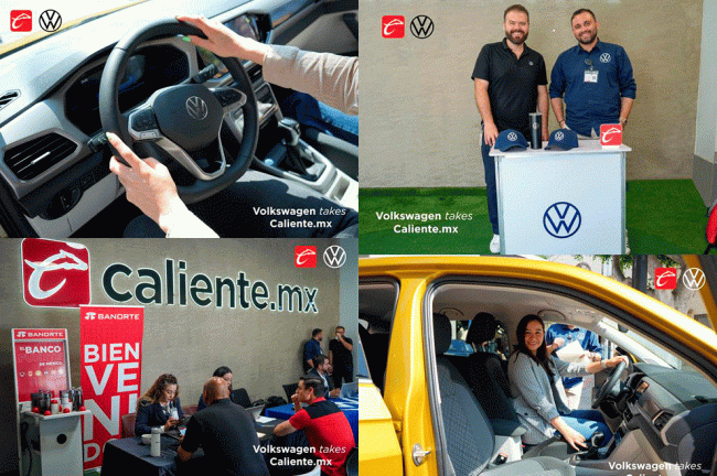 Volkswagen y Caliente.mx celebran exitosa colaboración con jornada automotriz en México