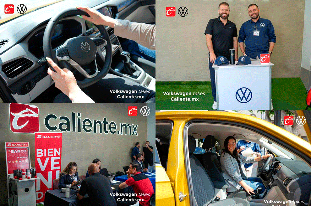 Volkswagen y Caliente.mx se unen para beneficiar al talento corporativo