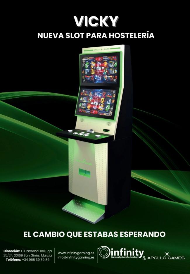 Infinity Gaming presenta APOLLO VICKY, nueva estrella del juego en hostelería