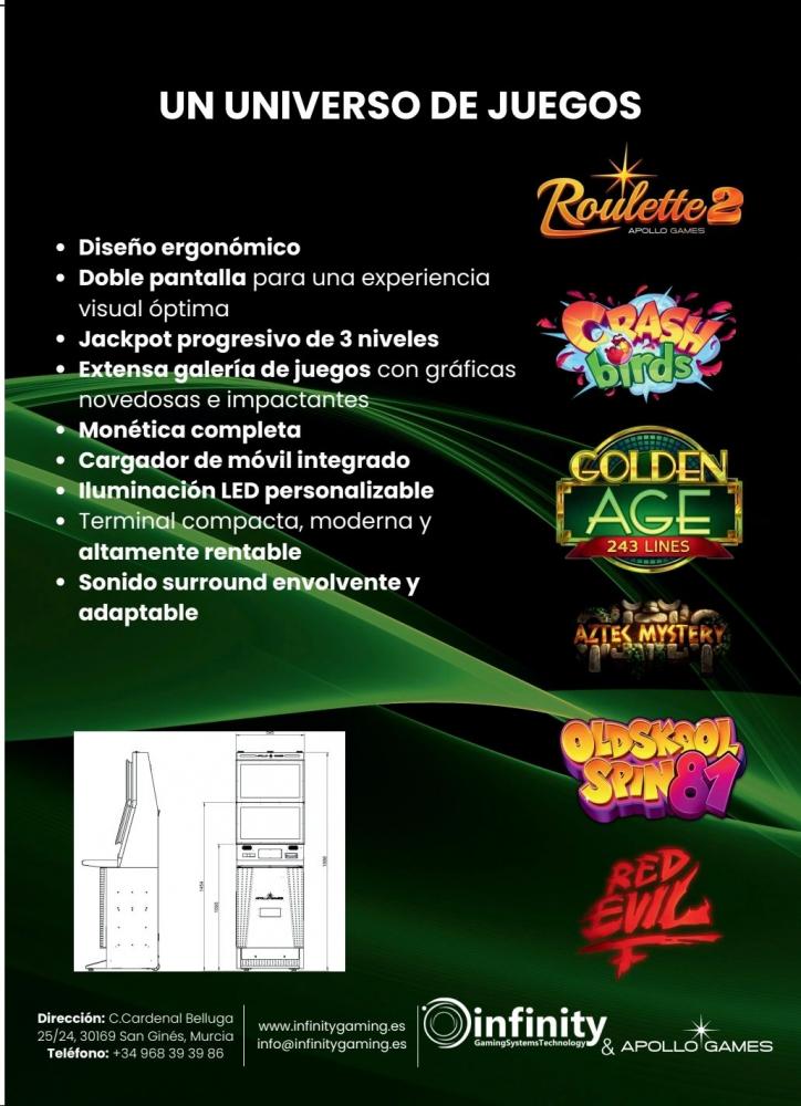 Infinity Gaming lanza APOLLO VICKY en Cataluña: la nueva estrella para la hostelería
