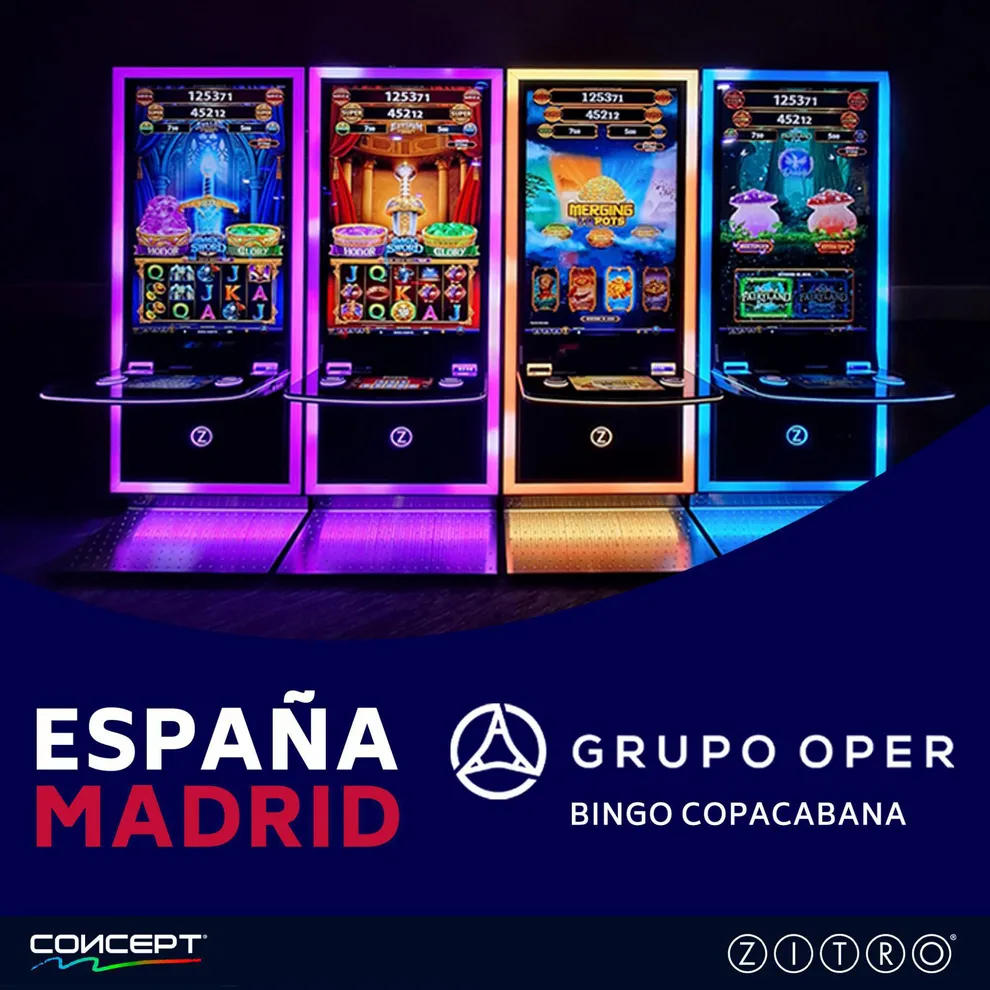 Bingo Copacabana brilla en Madrid con el gabinete CONCEPT de Zitro
