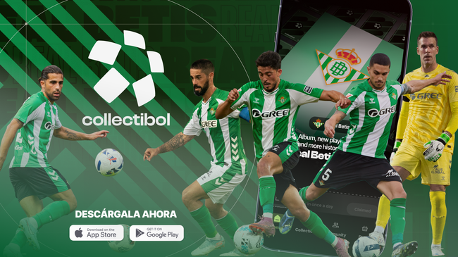 El Real Betis celebra su 118º aniversario con su primer álbum digital de juego en Collectibol