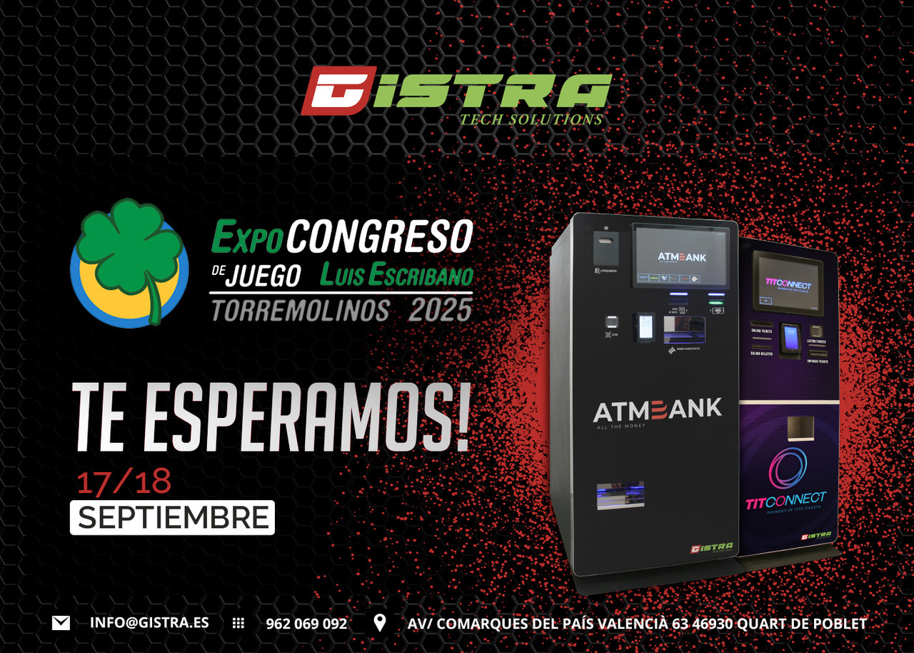 Gistra presenta en el ExpoCongreso de Torremolinos sus nuevos cajeros TitConnect y All the Money Bank