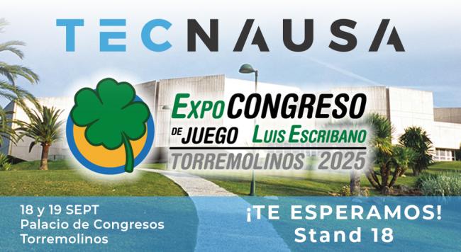 TECNAUSA PRESENTA SOLUCIONES INTEGRALES PARA SALONES Y OPERADORES EN EL PRÓXIMO EXPOCONGRESO DEL JUEGO