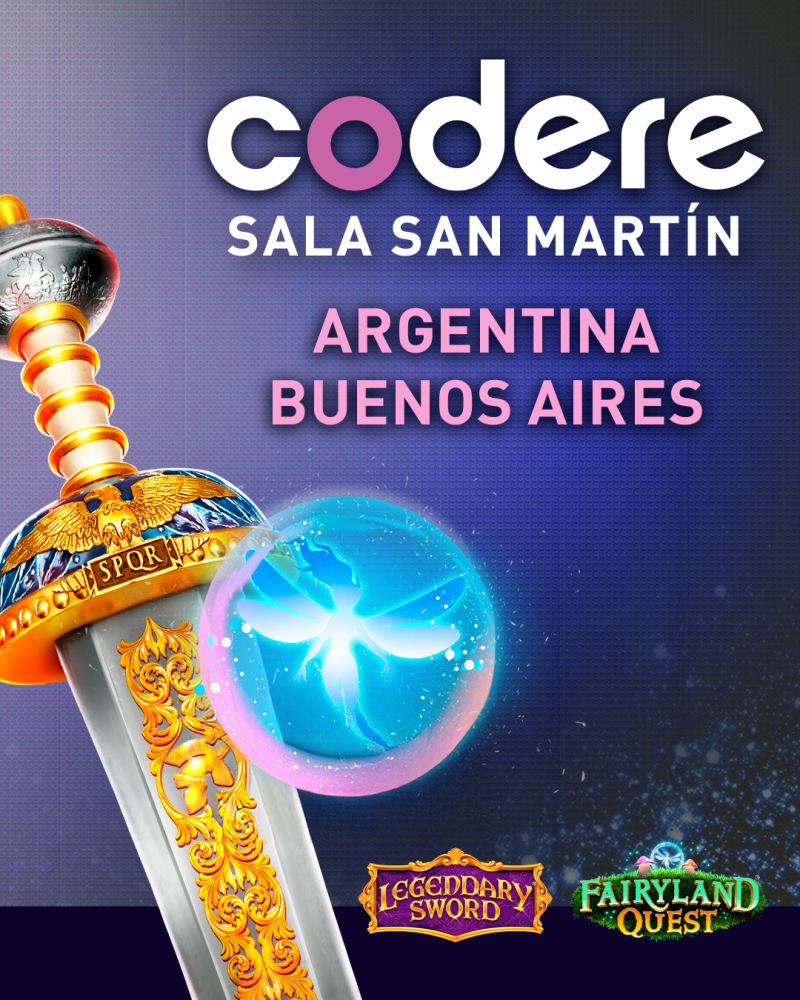 Zitro refuerza la oferta de Codere en Argentina con Legendary Sword y Fairyland Quest