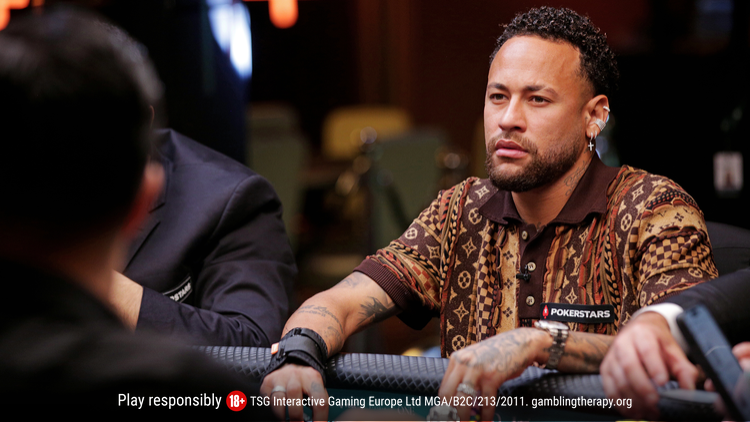Neymar Jr destaca en el WCOOP 2025 de PokerStars y roza su primer título en el evento Titans