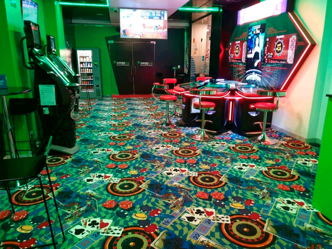 CASINO CARPETS, moquetas de alto tránsito para casinos, bingos y salones de juego