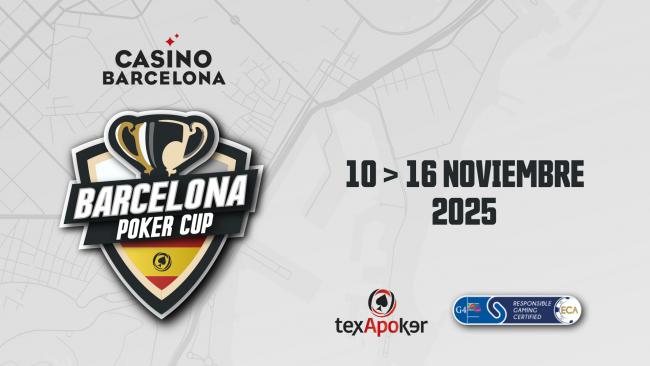 Barcelona Poker Cup: 13 torneos y Main Event 500€ en Casino Barcelona