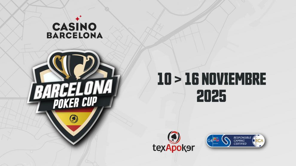 Casino Barcelona y TexApoker estrenan Barcelona Poker Cup: 13 torneos, 4 satélites y un Main Event de 500€ para captar todos los perfiles