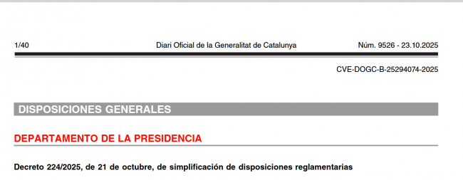 Catalunya: Generalitat Depura Normativa Histórica del Juego y Bingo con Nuevo Decreto
