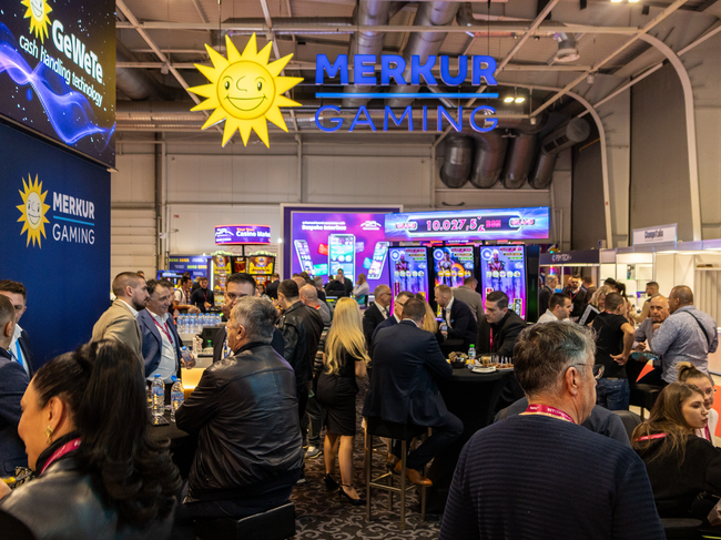 Merkur Gaming en BEGE 2025: Link Jackpots, M-Line y Spire in the Clouds