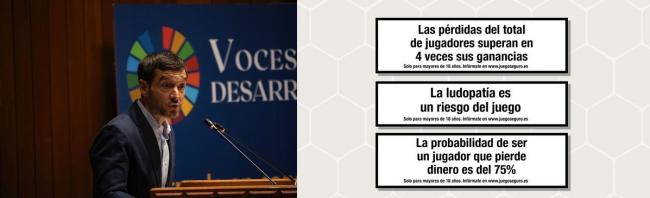 Bustinduy convierte al Estado en tutor del jugador adulto y carga contra el juego privado mientras se exime el público