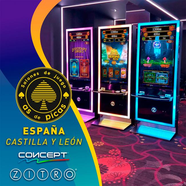 El Grupo Innomatic incorpora el gabinete CONCEPT de Zitro en sus Salones As de Picas de Castilla y León