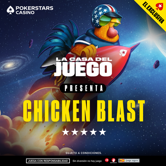 PokerStars Casino lanza Chicken Blast como estreno inaugural de La Casa del Juego Presenta
