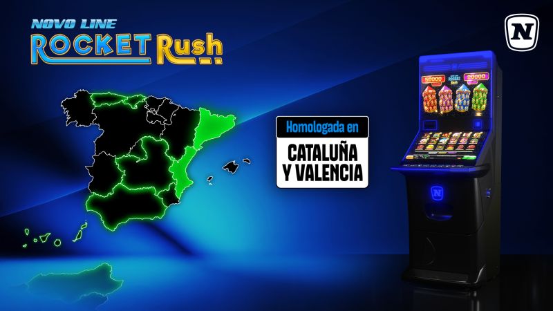 ¿La NOVO LINE Rocket Rush de NOVOMATIC ya está en tu comunidad? Despliegue en 7 CCAA para hostelería