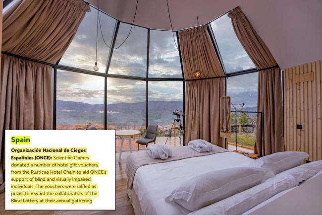 Scientific Games subraya en España el regalo de vales Rusticae para colaboradores de ONCE