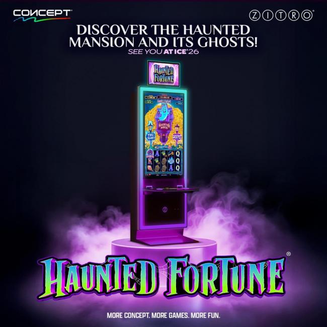 Zitro Lanza 'Haunted Fortune' con 5 Jackpots y Bonus de Picking en la Plataforma CONCEPT