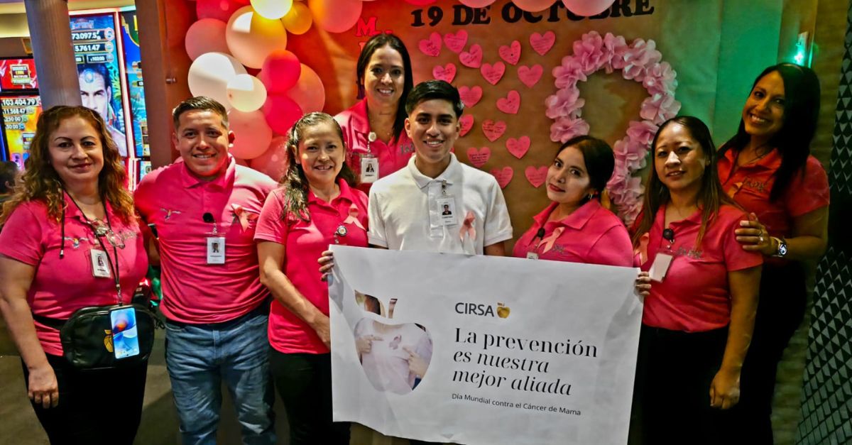 La gran familia de CIRSA se une en todas sus delegaciones por el Día Mundial contra el Cáncer de Mama