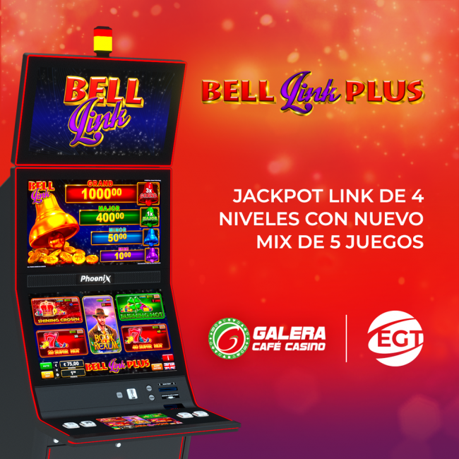 Galera Salones de Juego Instala Bell Link Plus de EGT: el Jackpot Bestseller en Valencia