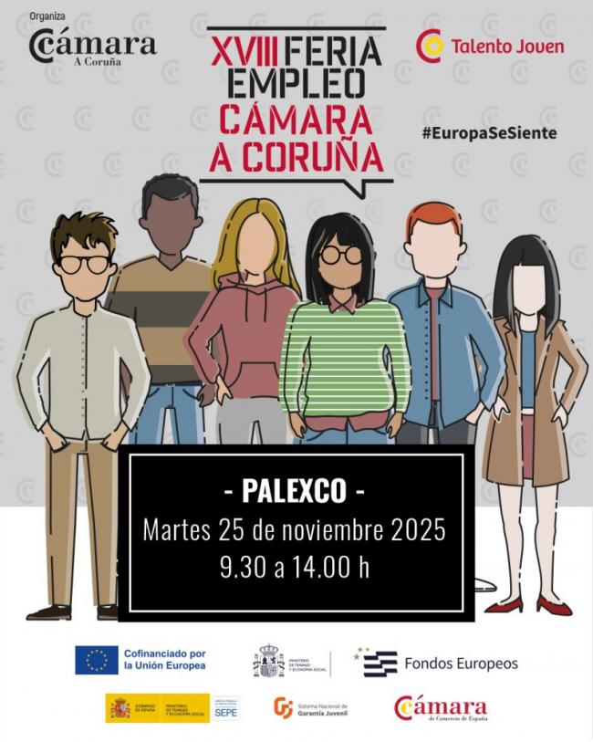 Luckia buscará su “media naranja laboral” en la XVIII Feria de Empleo de la Cámara de A Coruña