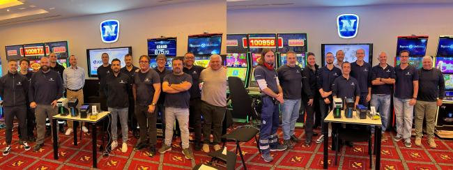 Formación avanzada de JCM Global al equipo técnico de NOVOMATIC Spain