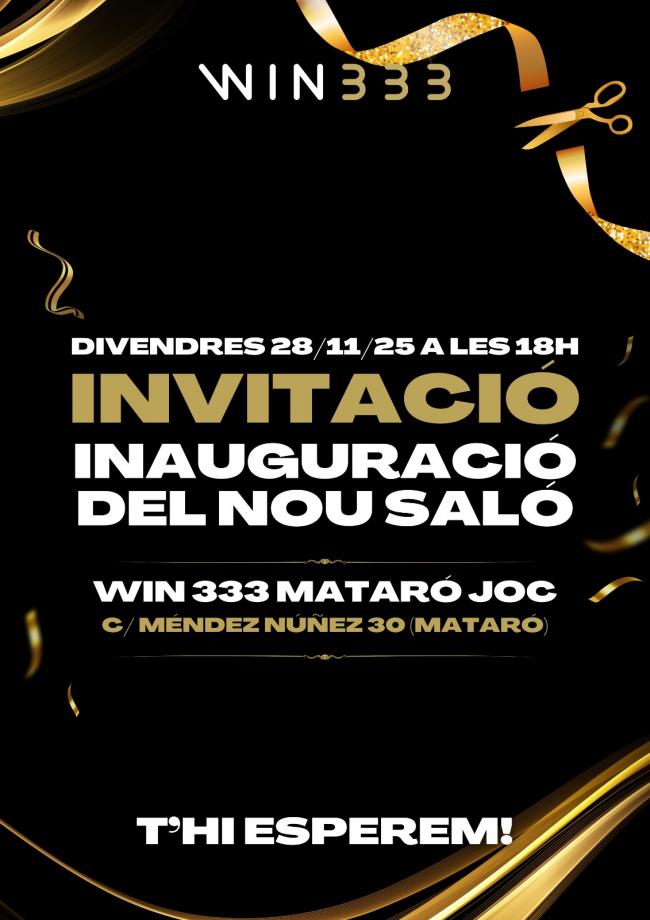 Raül Claramunt remodela el salón WIN333 Mataró Joc y refuerza su red de salones de juego en Cataluña