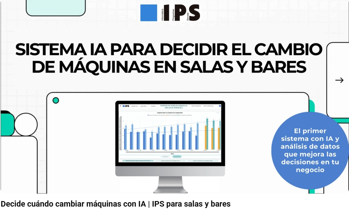 IPS publica un vídeo sobre IA para decidir el cambio de máquinas