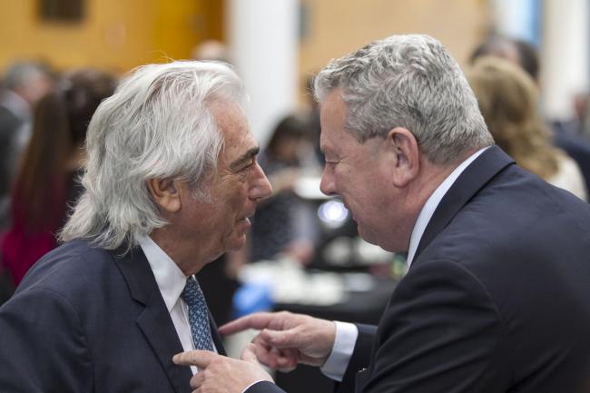 Manuel Lao junto a Josep Maria Colomer en el XXI Congreso de COFAR (y último) celebrado en 2018