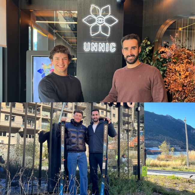 UNNIC patrocina a Bartumeu Gabriel y Oriol Olm y refuerza su apuesta por el deporte andorrano