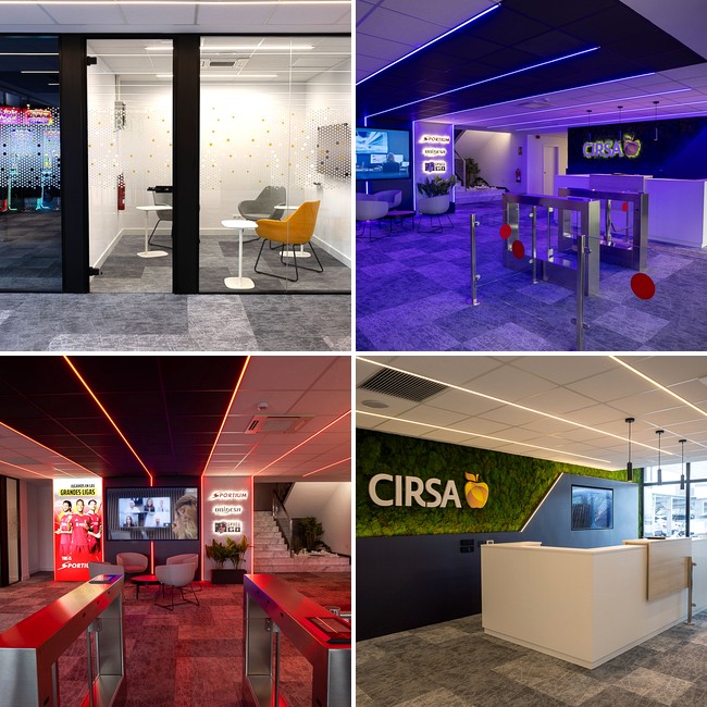 CIRSA renueva la recepción de sus oficinas de Sant Cugat, hub de UNIDESA, Sportium y Space Go