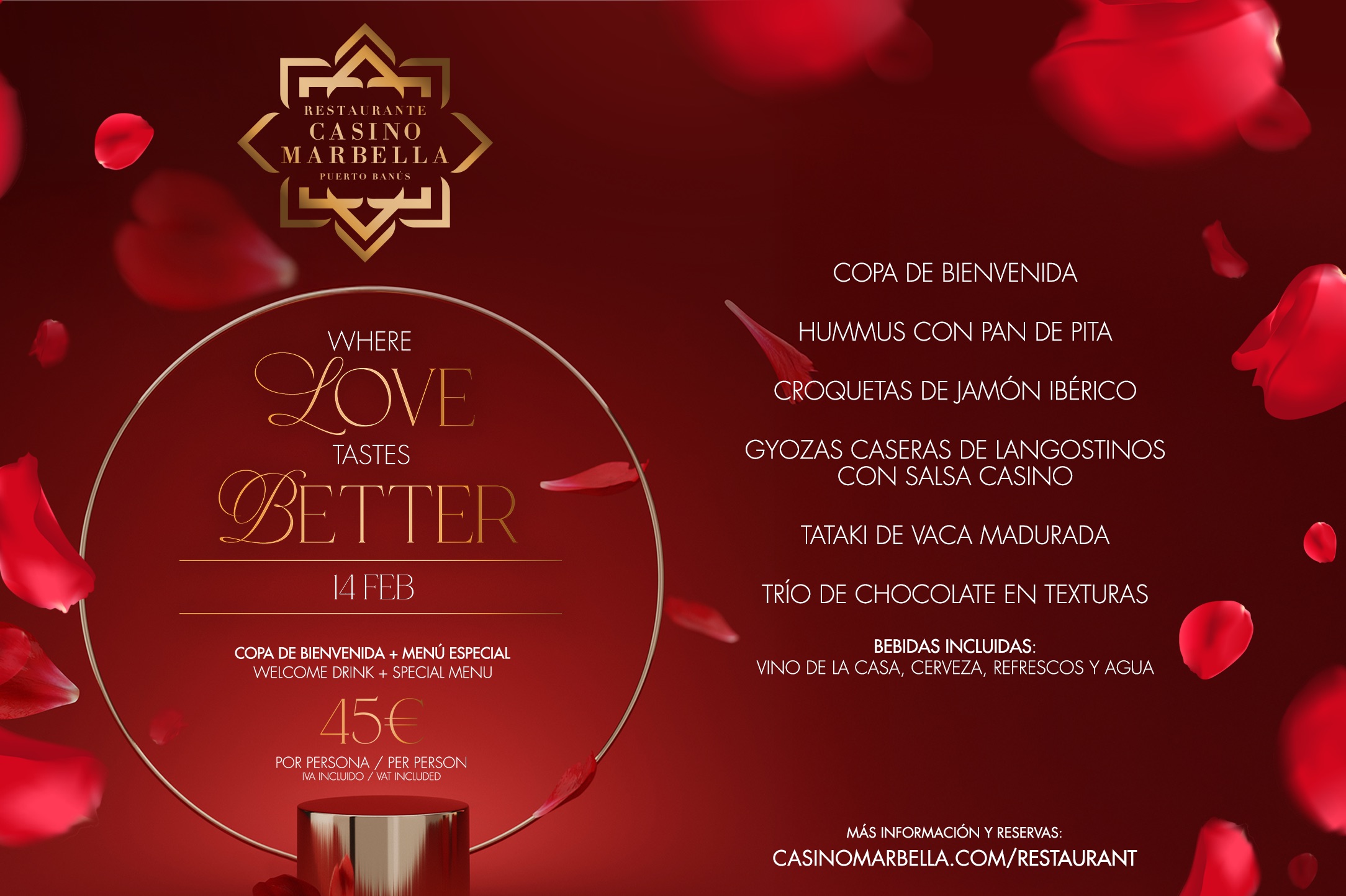 Casino Marbella y Hard Rock Hotel se alían para celebrar San Valentín